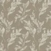 brown botanical jacquard fabric from Clarke & Clarke