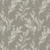 black-grey botanical jacquard fabric from Clarke & Clarke