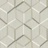 brown geometric embroideried fabric from Clarke & Clarke