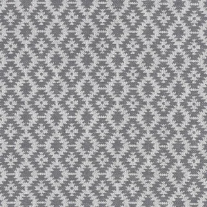 black-grey geometric jacquard fabric from Clarke & Clarke
