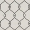 black-grey geometric embroideried fabric from Clarke & Clarke