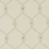 brown geometric embroideried fabric from Clarke & Clarke