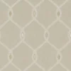brown geometric embroideried fabric from Clarke & Clarke