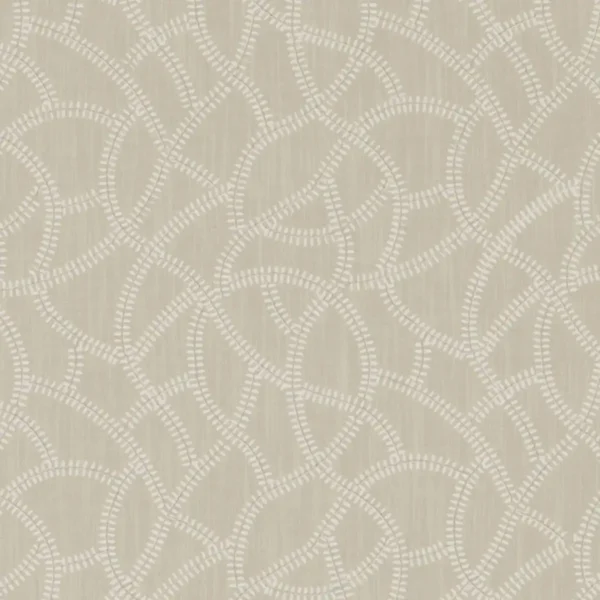 Panache Fabric - Linen by brown geometric embroideried fabric from Clarke & Clarke