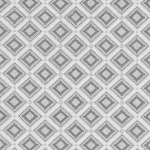black-grey geometric embroideried fabric from Clarke & Clarke