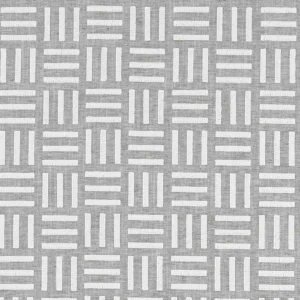 black-grey geometric embroideried fabric from Clarke & Clarke