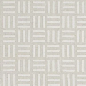 brown geometric embroideried fabric from Clarke & Clarke
