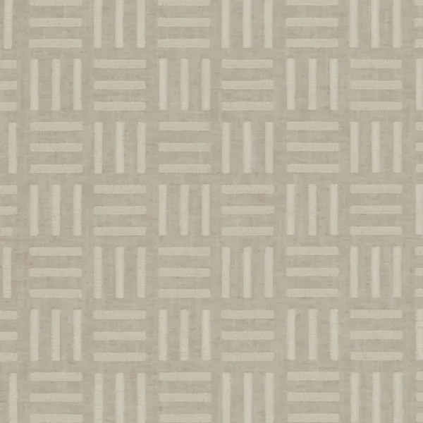 Parallel Fabric - Linen by brown geometric embroideried fabric from Clarke & Clarke