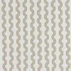 brown geometric embroideried fabric from Clarke & Clarke