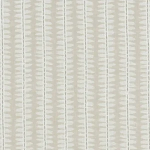 black-grey striped embroideried fabric from Clarke & Clarke