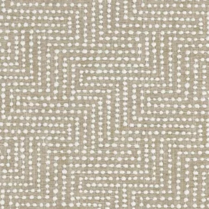 brown spotted embroideried fabric from Clarke & Clarke