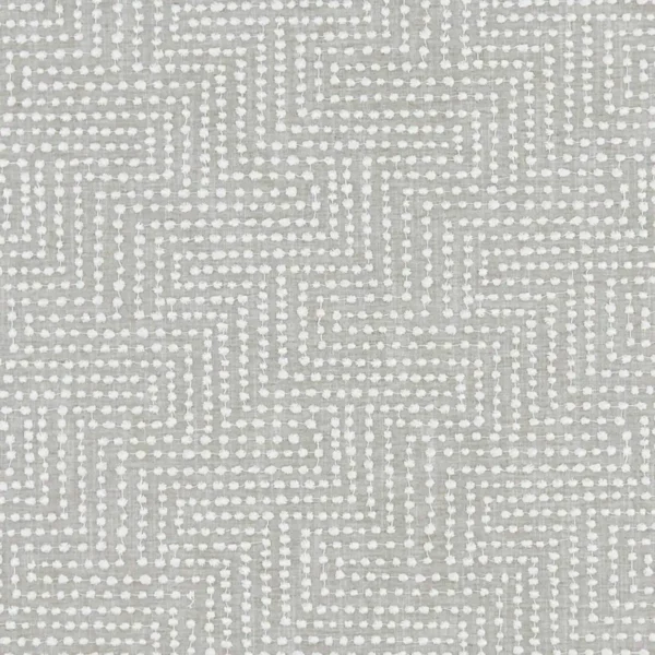 Solitaire Fabric - Silver by black-grey spotted embroideried fabric from Clarke & Clarke