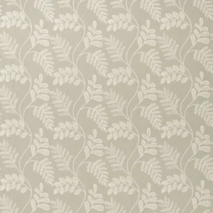 neutral botanical jacquard fabric from Clarke & Clarke