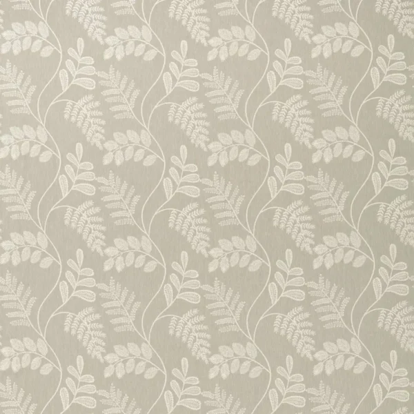Audette Fabric - Linen by neutral botanical jacquard fabric from Clarke & Clarke