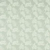 green botanical jacquard fabric from Clarke & Clarke