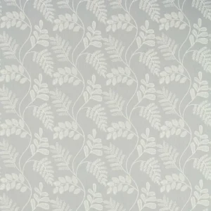 black-grey botanical jacquard fabric from Clarke & Clarke
