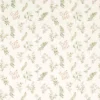 pink botanical embroideried fabric from Clarke & Clarke