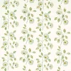 green botanical embroideried fabric from Clarke & Clarke