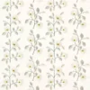 black-grey botanical embroideried fabric from Clarke & Clarke