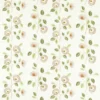 green botanical embroideried fabric from Clarke & Clarke