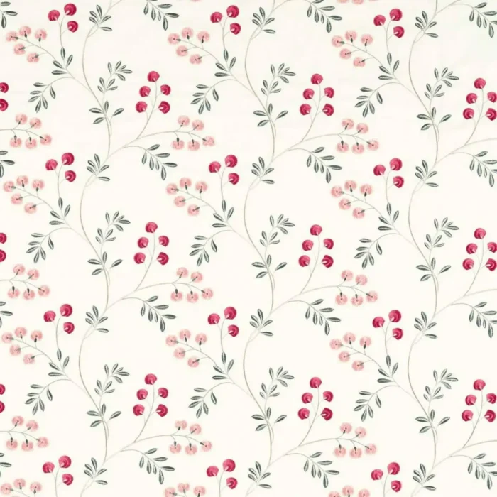Rochelle Fabric - Blush / Raspberry swatch