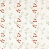 white botanical embroideried fabric from Clarke & Clarke