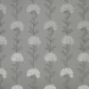 black-grey botanical woven fabric from Ashley Wilde