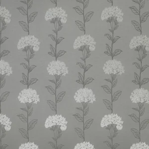 black-grey botanical woven fabric from Ashley Wilde