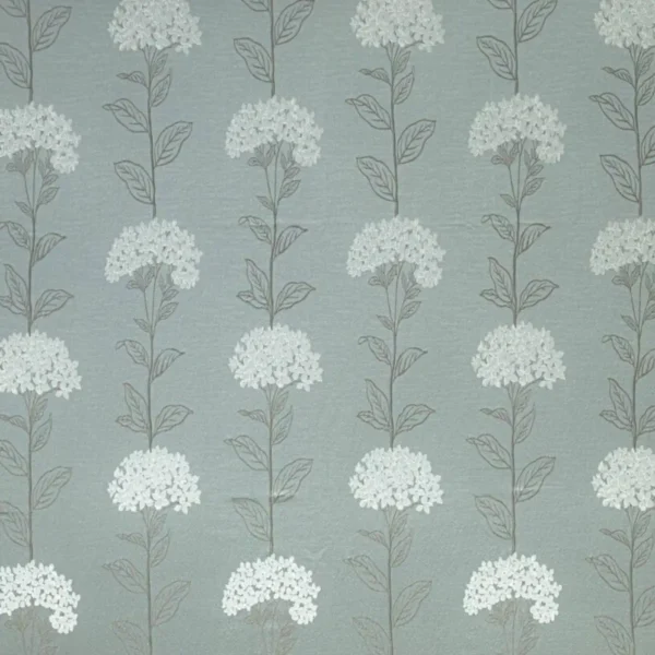 Hadlow Fabric - Mineral by blue botanical woven fabric from Ashley Wilde