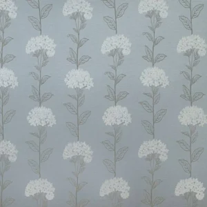 blue botanical woven fabric from Ashley Wilde