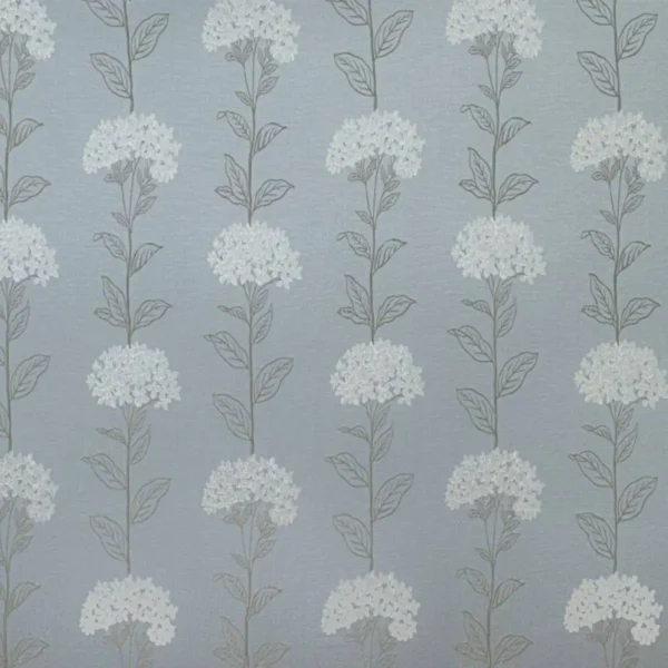 Hadlow Fabric - Wedgewood by blue botanical woven fabric from Ashley Wilde