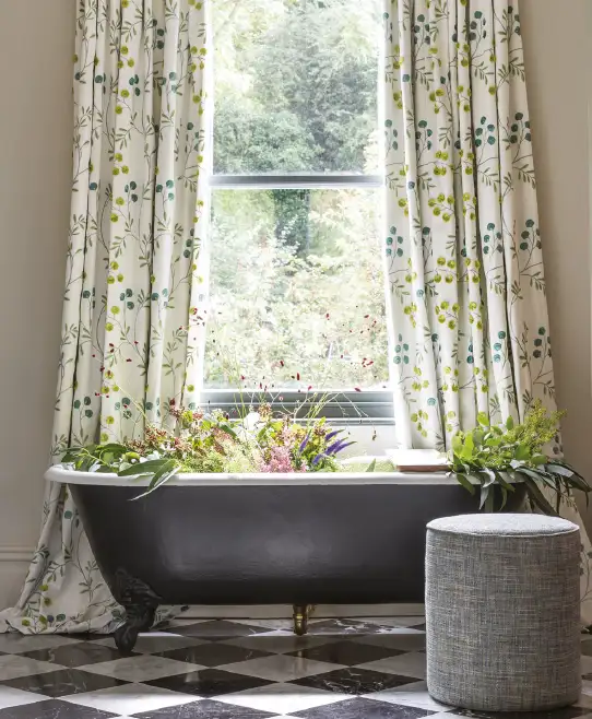 Brigitte Fabric - Pewter / Chartreuse by Brigitte Fabric - Pewter / Chartreuse from