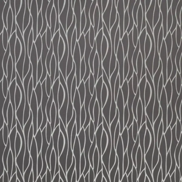 Valence Fabric - Thistle by black-grey striped woven fabric from Ashley Wilde