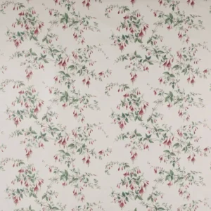 green botanical cotton fabric from Colefax & Fowler