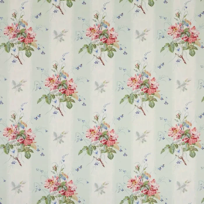 Gallica Fabric - Pink / Aqua swatch