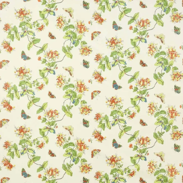 Honeysuckle Fabric - Yellow / Orange swatch
