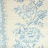 blue botanical cotton fabric from Colefax & Fowler