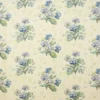 blue botanical linen fabric from Colefax & Fowler