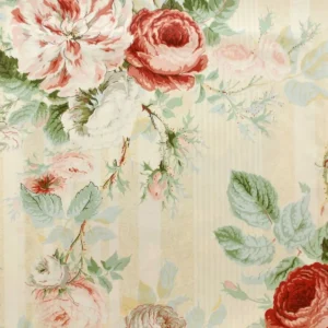 multicolour botanical cotton fabric from Colefax & Fowler