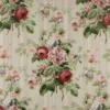 red botanical cotton fabric from Colefax & Fowler