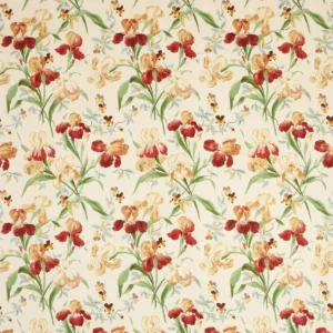 multicolour botanical cotton fabric from Colefax & Fowler