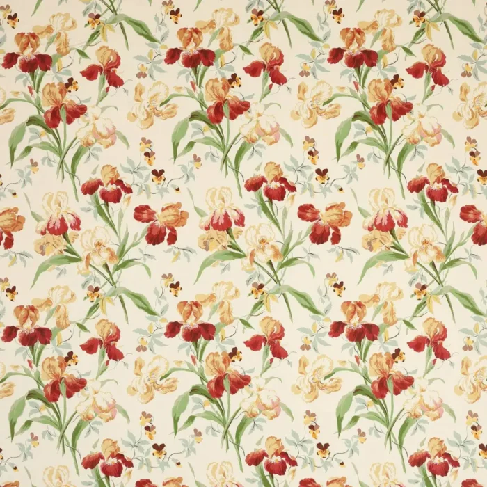 Beaufort Fabric - Pink / Green swatch