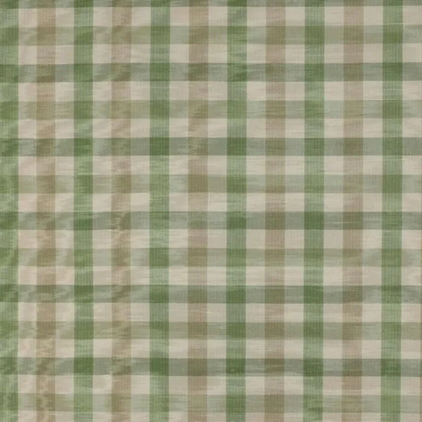 Belgrave Check Fabric - Green / Beige by green checked woven fabric from Colefax & Fowler