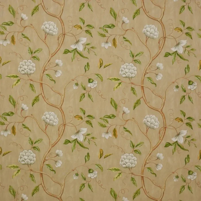 Snow Tree Fabric - Beige swatch