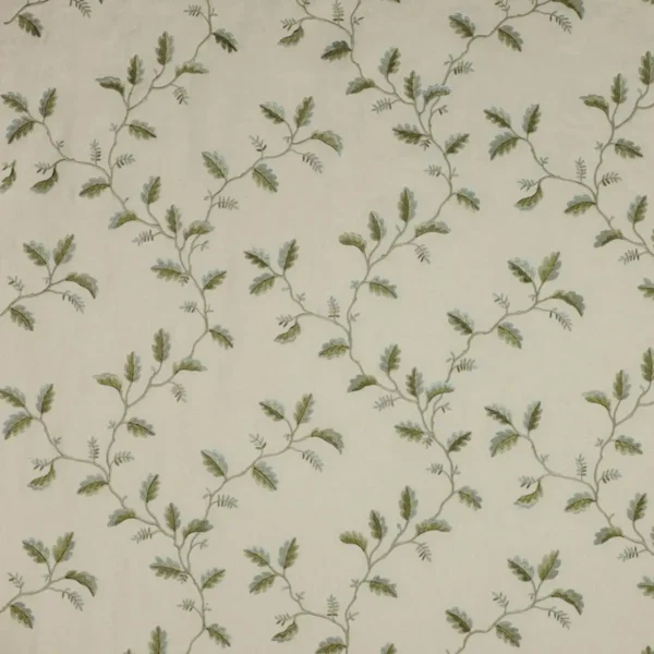 Oakham Linen Fabric - Green by oakham material