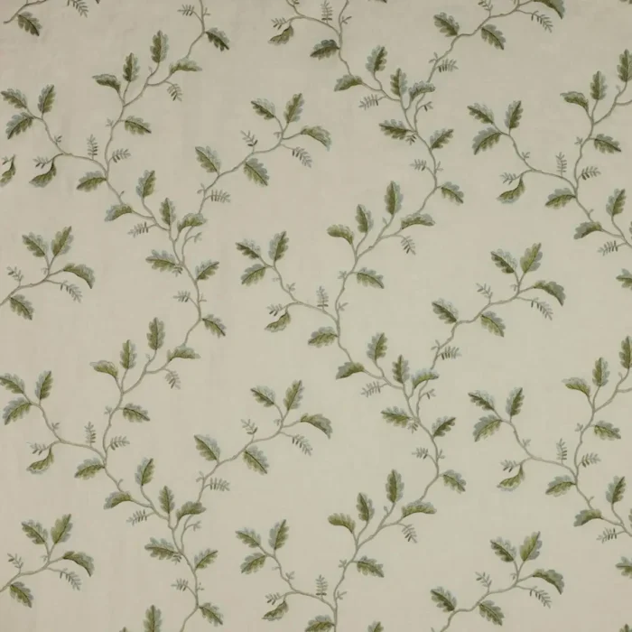 Oakham Linen Fabric - Green swatch
