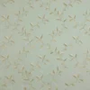 blue botanical embroideried fabric from Colefax & Fowler
