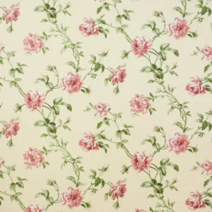 green botanical linen fabric from Colefax & Fowler