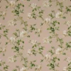 brown botanical linen fabric from Colefax & Fowler