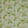 green botanical linen fabric from Colefax & Fowler